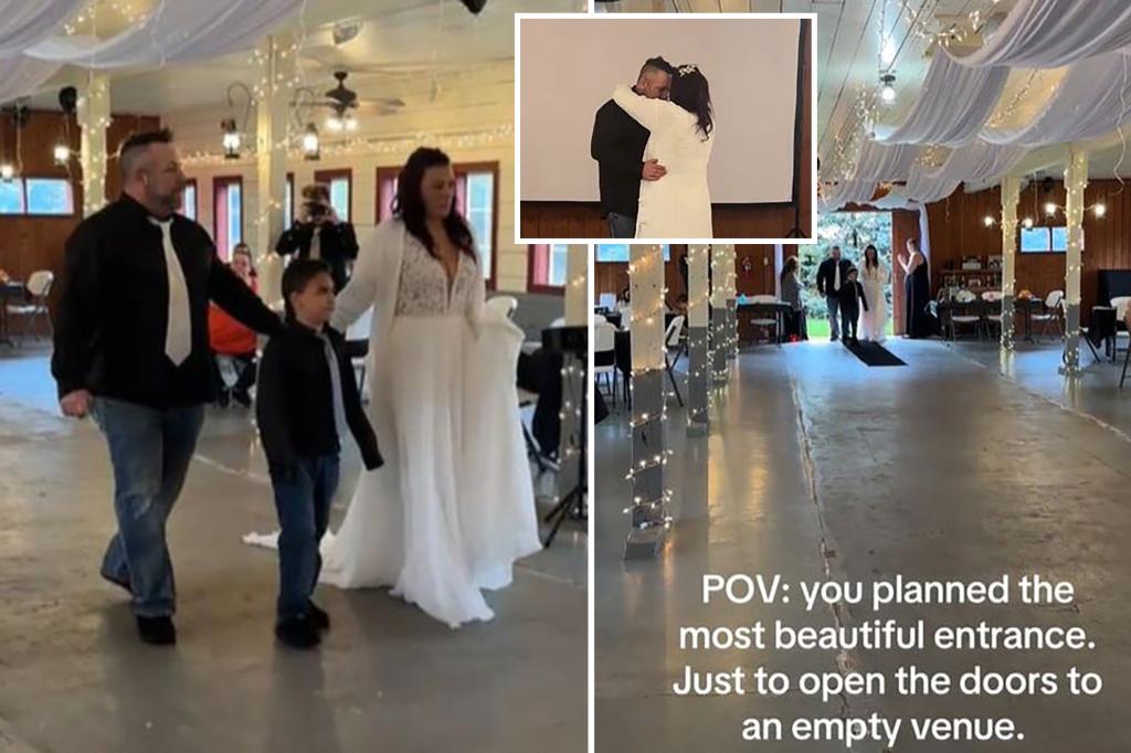 Heartbroken bride after entering virtually empty wedding venue: 'What did we do?'